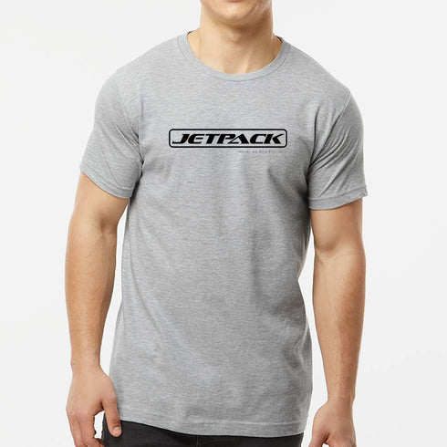 JetPack T-Shirt Heather Grey (JetPack Logo Black)