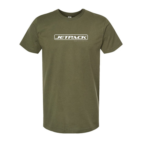 JetPack T-Shirt Military Green (JetPack Logo White)