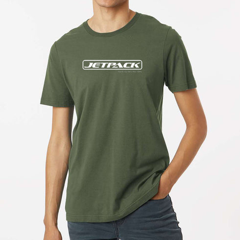 JetPack T-Shirt Military Green (JetPack Logo White)