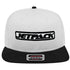 JetPack Snapback White, Black Lid (JetPack Logo Black)