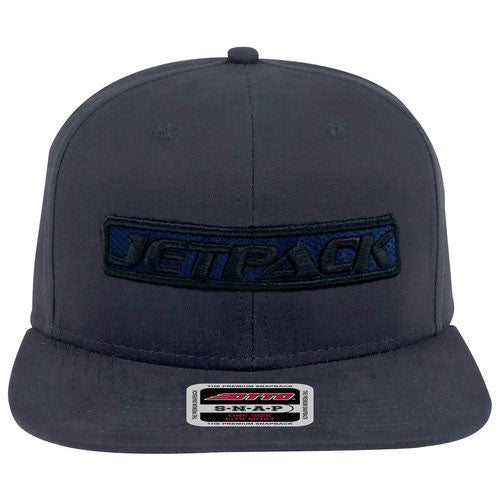 JetPack Snapback Navy Blue (JetPack Logo Black) – JetPack Bags